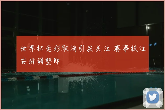 世界杯竞彩取消引发关注 赛事投注安排调整即